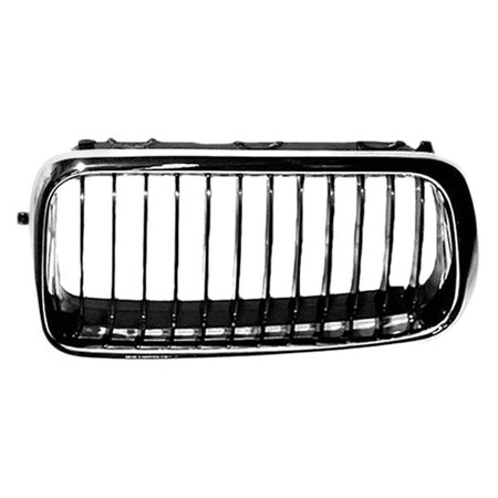 Sherman Parts Right Hand Grille for 1999-2001 BMW 740I-740L, Chrome SHE0057A-99-4